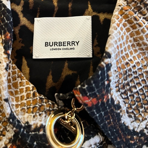 Burberry London Silk Animal Print Costanza Dress Size 6 NEW MSRP 2250.00 - Picture 8 of 16